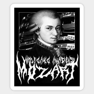 Wolfgang Amadeus Mozart Metal Sticker